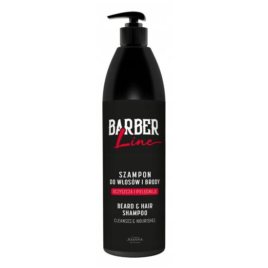 Barber Line Shampoo for hair and beard for men, 1000ml